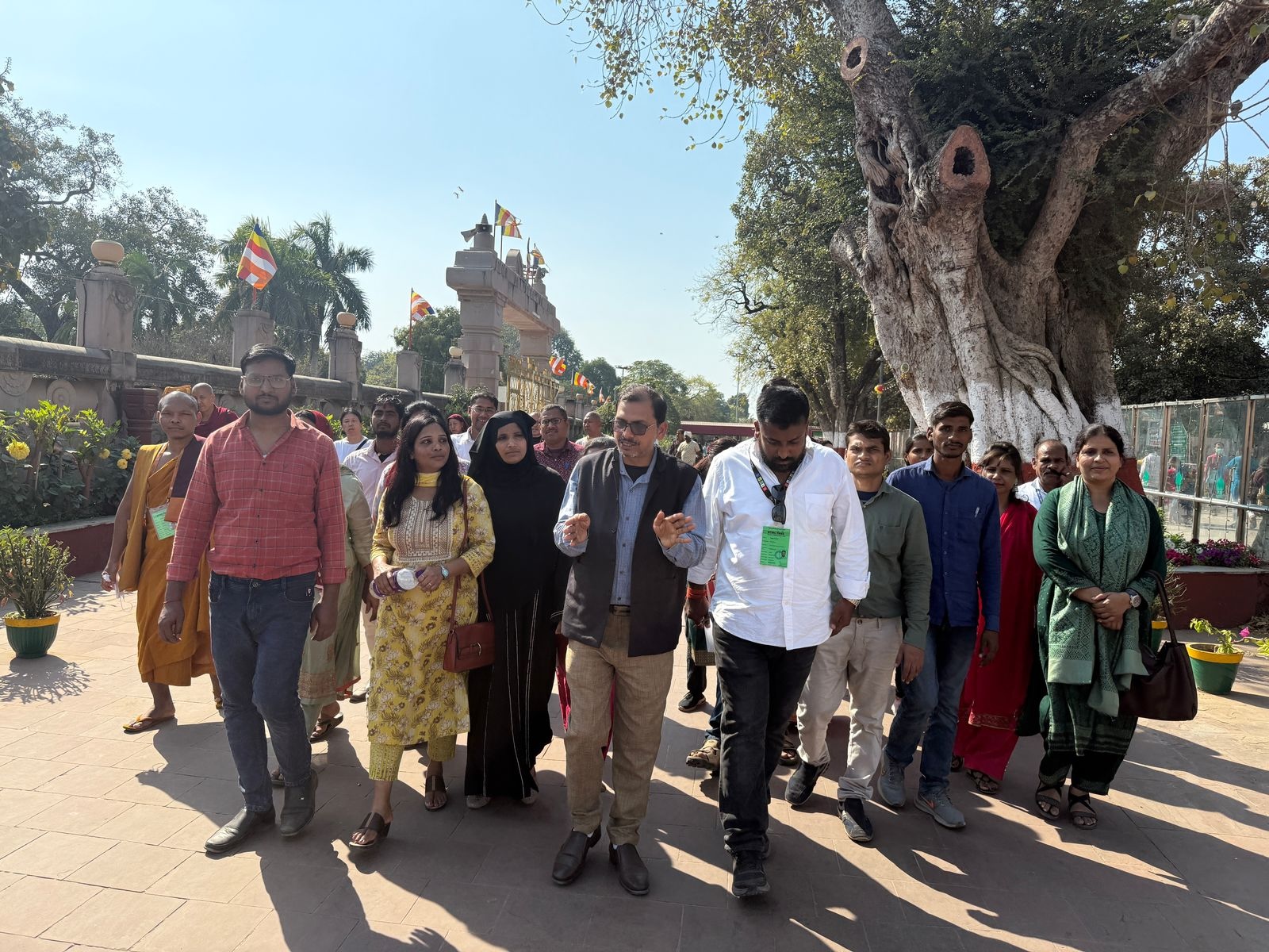 Group at Mahabodhi Temple